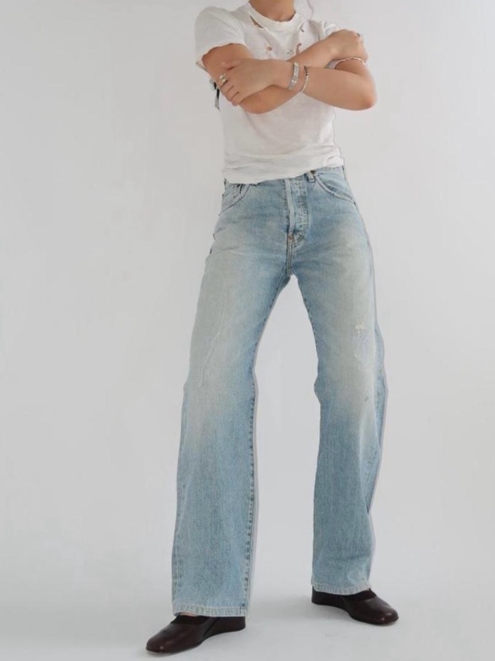 Levi's High-Rise Wide-Leg Light Blue Jeans